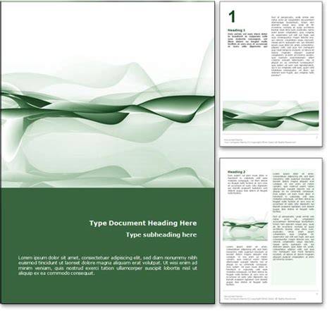 Example script here is an excerpt game script from tree of life. Royalty Free Abstract Ocean Microsoft Word Template In Green