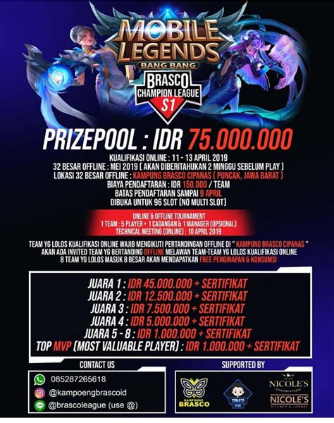 Mobile Legend Tournament Poster Coretan