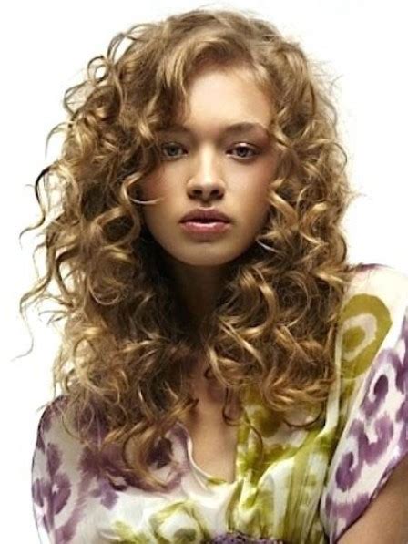 Big manes with flirty fringes are hands down at the top of the most popular long layered hairstyles this year. Unique Naturally Curly Blonde Synethci Hair Wig with Bangs ...