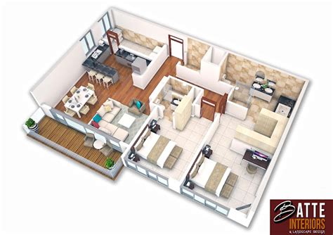 Interior Design Uganda 3d Furniture Layout Plans By Batte Ronald