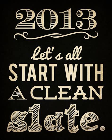 Clean Slate New Year Printables Newyear Printables