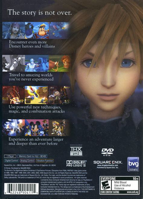 Kingdom Hearts 2 Sony Playstation 2 Game