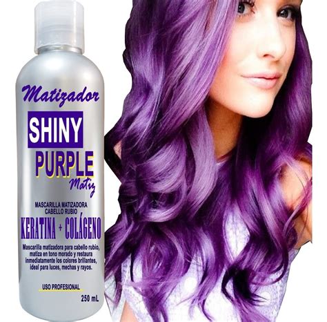 matizador cabello y mechas purple para cabello rubio 250ml meses sin intereses