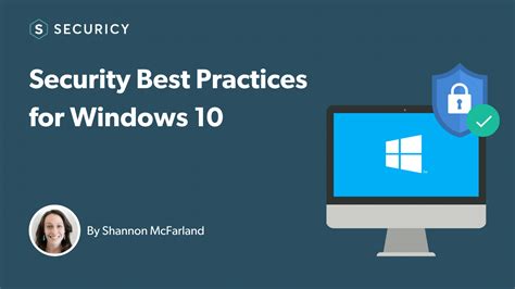 If a malware infection occurs, the. Security Best Practices for Your Windows 10 Computer ...