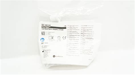 CareFusion 8001542 Vital Signs Low Dead Space Adapter, 3.5mm - Pack of 10