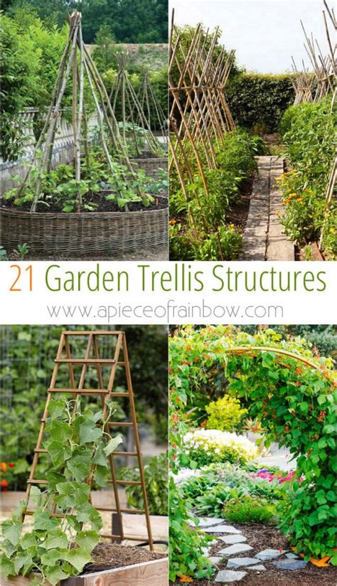 24 Easy Diy Garden Trellis Ideas And Plant Structures A Piece Of Rainbow