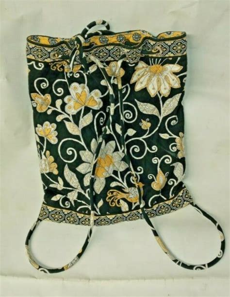 Each vera bradley pattern has the pattern, of. Vera Bradley Backpack - Mod Floral Black Yellow Pattern ...