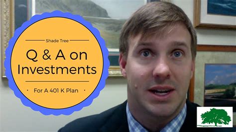 Q And A On Investments In A 401k Plan Youtube
