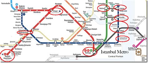 Istanbul Turkey Metro Map