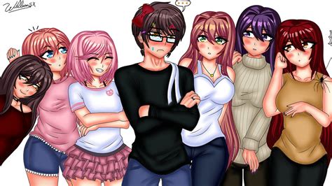 Ddlc Mc Girls Accessories Ddlc Fanart By Willianxs On Deviantart