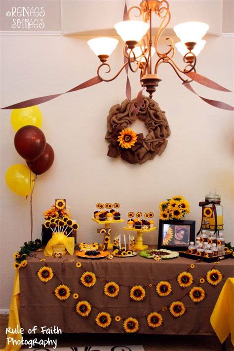 Sunflower Themed Party Ideas Sunflower Birthday Parties Sunflower
