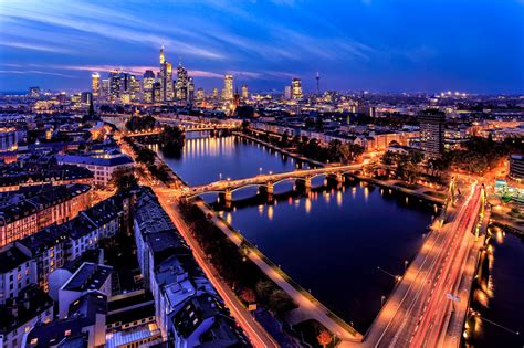Flickrpazwgxj Frankfurt At Night City Wallpaper Free