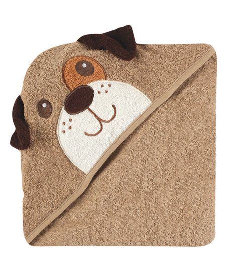 Luvable Friends Brown Dog Face Hooded Towel Zulily