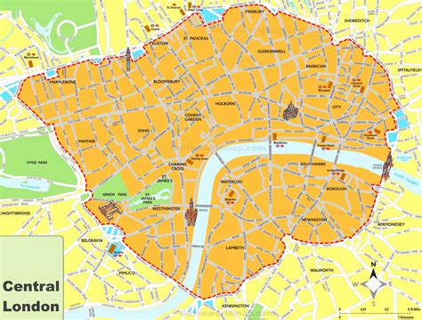 Central London Areas Map