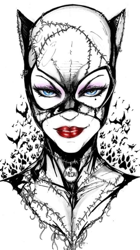 Catwoman Catwoman Drawing Catwoman Comic Batman Tattoo