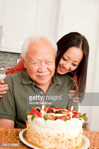 Japanese Father And Daughter Celebrating Birthday Photo Getty Images