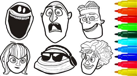 There are also hotel t coloring pages of all of our favorite characters including drac, mavis, murray the mummy, blobby and the rest of the gang. Hotel Transylvania 3 Halloween Coloring Pages | Colouring ...