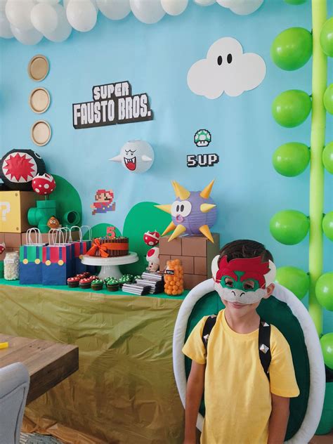 Super Mario Bros Themed Birthday Party — Means Of Lines Super Mario