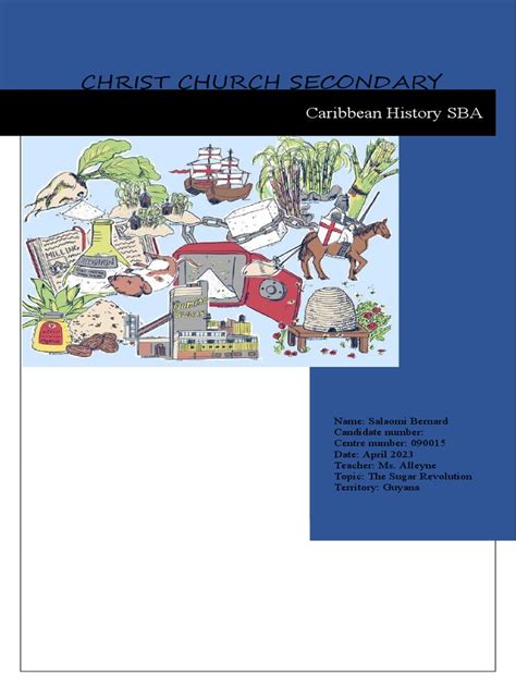 Caribbean History Sba Pdf Sugarcane Caribbean