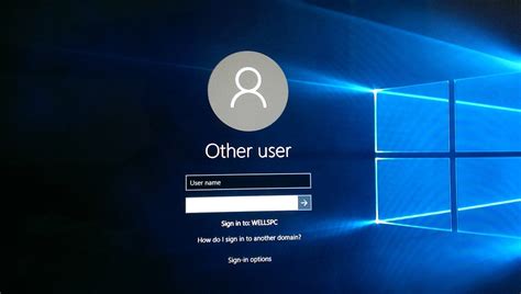 Екран привітання Windows 10 настройка
