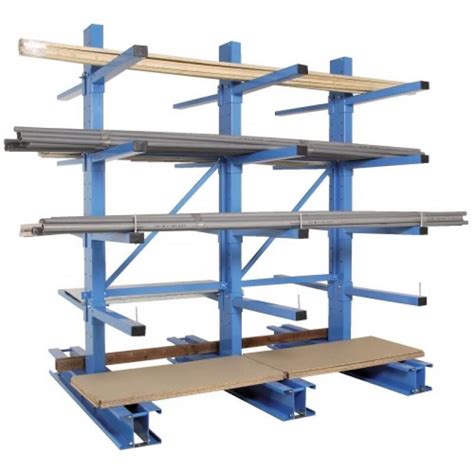 Cantilever Rayonnage Pour Stockage Semi Lourd Double Face 2500 X 500 Mm