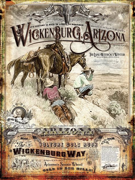 Wickenburg Arizona Historical Poster 18x24