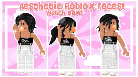Aesthetic Roblox Facessxftberry Youtube