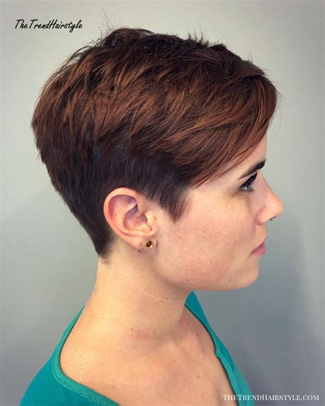 Tapered Pixie With Long Bangs Pixie Haircuts With Bangs