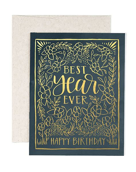 Best Year Ever Birthday Greeting Card 1canoe2