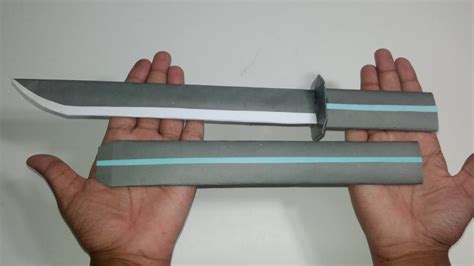 How To Make Easy Paper Ninja Sword Origami Ninja Sword Youtube
