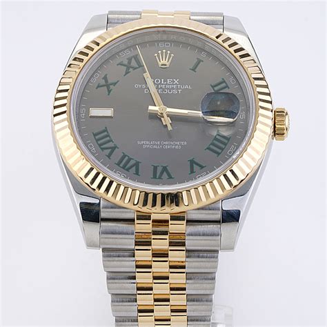 Rolex Datejust 41mm Wimbledon Two Tone Jubilee 126333 New York Jewelers Chicago