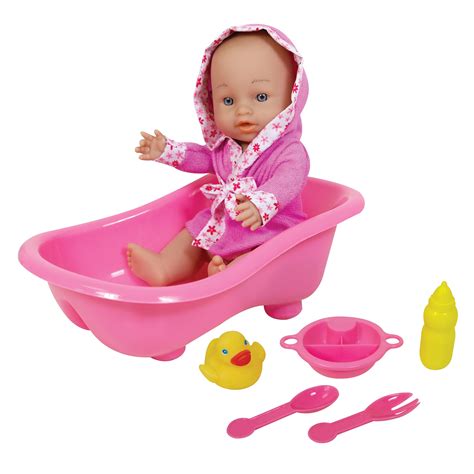 Lissi Dolls Baby With Bathtub