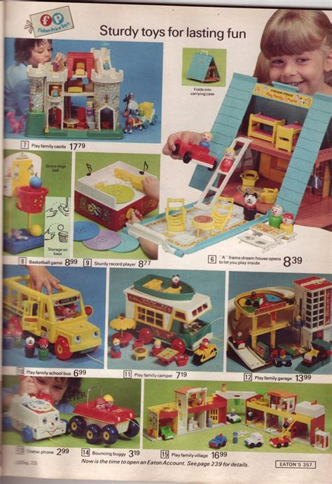 Great Fisher Price Play Sets 1974 Eatons Catalog I Had Most Of These