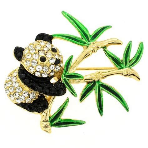 Panda Swarovski Crystal Pin Animal Pin Brooch Fantasyard 1799 Other