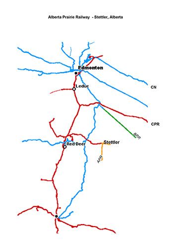 Stettler Railway Map Tb Canadian Heartland Training Railway