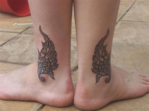 62 Mind Blowing Wings Tattoos On Ankle
