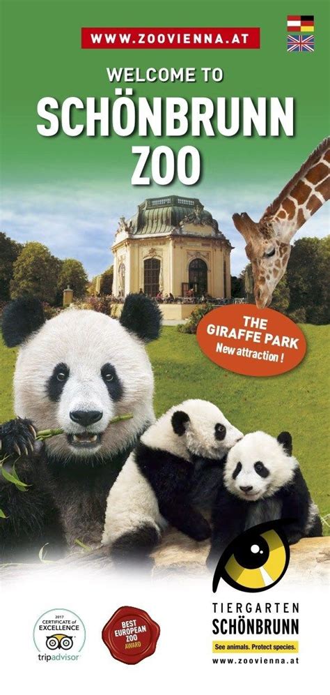 Vienna Zoo Tiergarten Schönbrunn Map Brochure Guide Maps Online