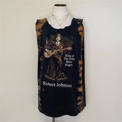 Robert Johnson Blues T Shirt Dress Cut Off Tank Etsy