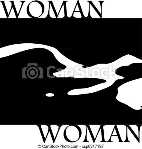 Stock Illustrations Of Stylish Silhouette Of Nude Woman Black And White