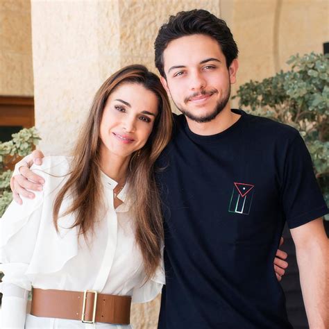 Southern Domestic Goddess — Queen Rania Of Jordan And Son Crown Prince Al