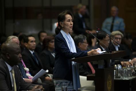 Nobel Peace Prize Winner Defends Myanmar Army In Genocide Case