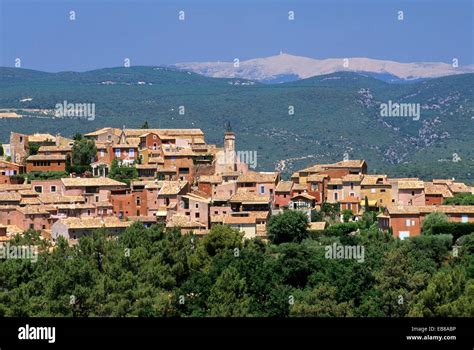 Roussillon One The Most Beautiful Villages France With The Mont Ventoux
