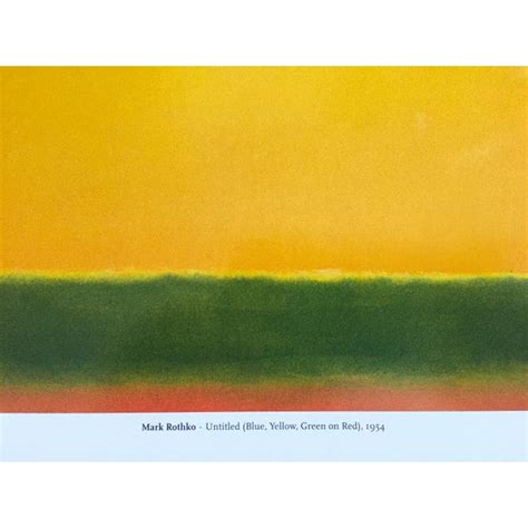 Mark Rothko Vintage Lithograph Print Abstract Expressionist Poster