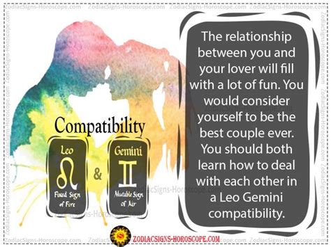 Leo And Gemini Compatibility Love Life Trust And Patibility