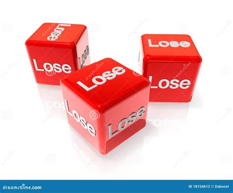 Lose Red Dices Stock Illustration Illustration Of Dice 18154612