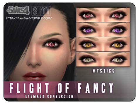 Screaming Mustards Flight Of Fancy Eye Mask Sims 4 Cc Eyes