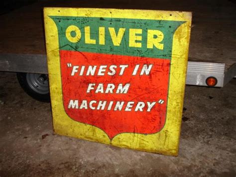 Value Of Old Oliver Sign Yesterdays Tractors