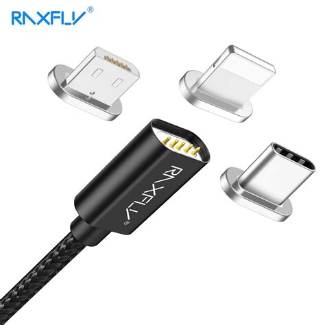 Raxfly Magnetic Cable For Samsung Note 9 S9 Fast Magnetic Charging