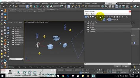 Autodesk 3ds Max 2018 Selection Tools Youtube