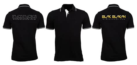 Desain kaos hitam polos depan belakang consaboratii. Sribu: Desain Seragam Kantor/Baju/Kaos - Desain Polo Shirt U